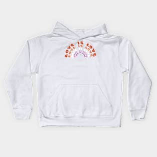 wlw pride rainbow Kids Hoodie